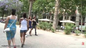 Spanish slut flogged on the streets